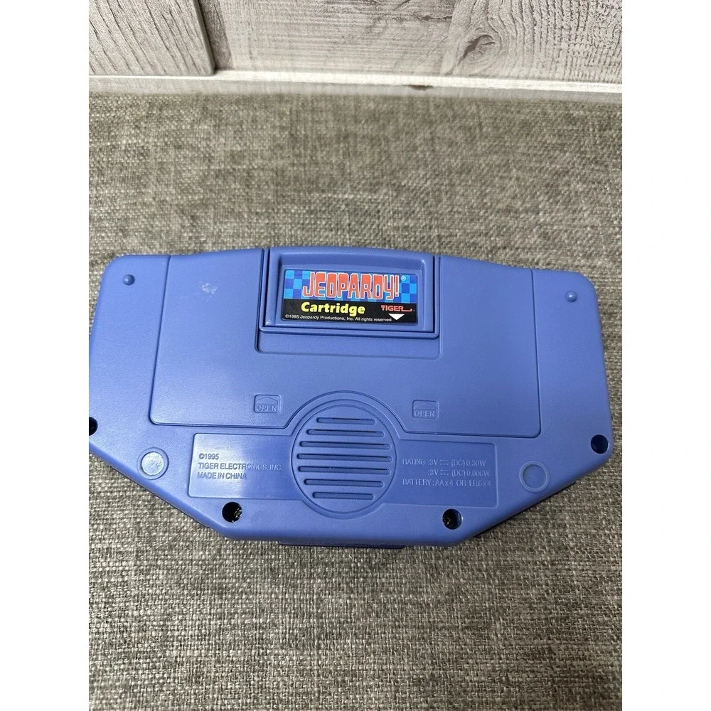 Tiger Jeopardy Handheld Electronic Game w/ 3 Cartridges & Question Answer Books